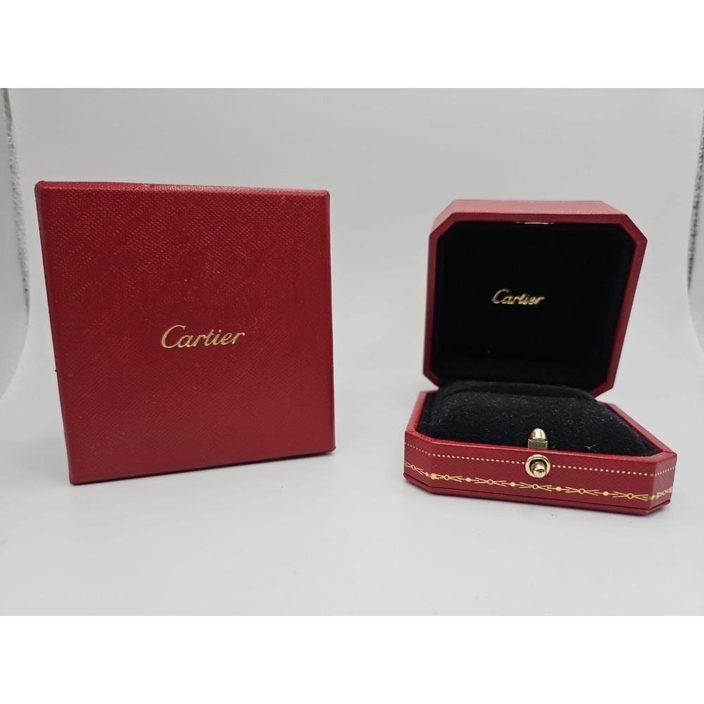 CARTIER PARIS Luxury Red Ring Case Gift Box